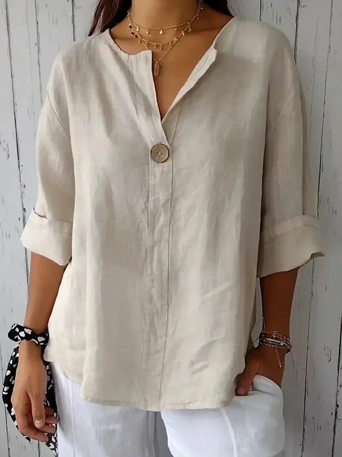 Sophia™ - Casual V-Neck Blouse