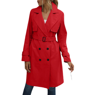 Avery™ - Modern Double-Breasted Windbreaker Coat