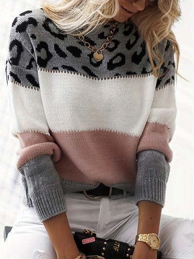 Penelope™ - Styllish Leopard Print Sweater