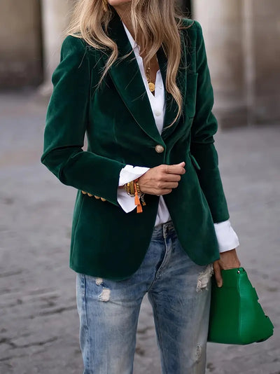 Savannah™ - Elegant Velvet Blazer