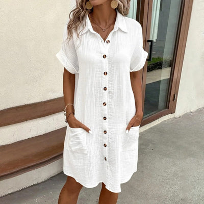 Riley™ - Comfortable Buttoned Summer Dress