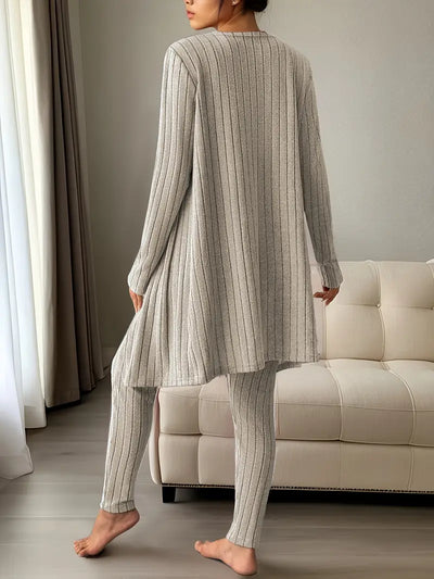 Lina™ - Ribbed Three-Piece Set