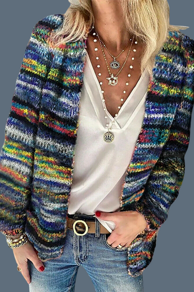 Layla™ - Super Soft, Multi-Colored Cardigan