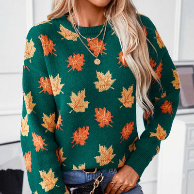 Sophia™ - Comfortable Leaf Style Sweater