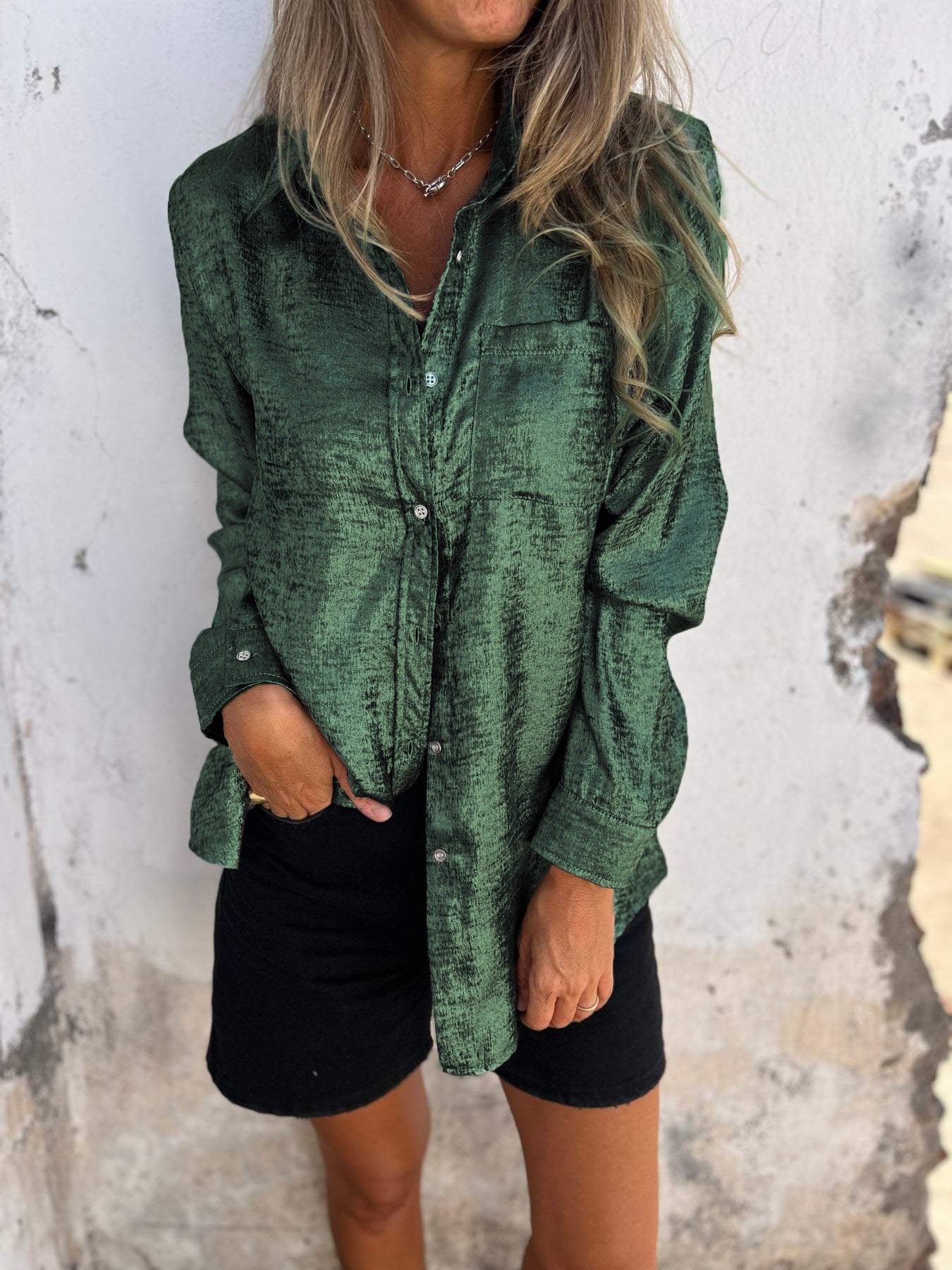 Riley™ - Chic Shimmer Shirt