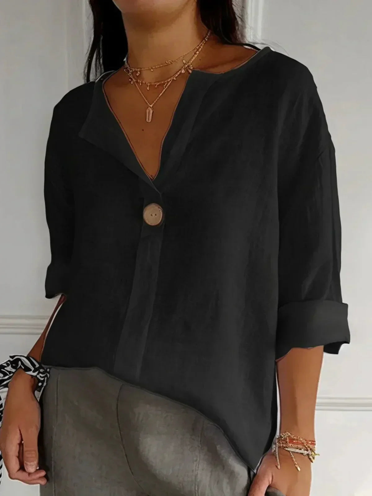 Sophia™ - Casual V-Neck Blouse