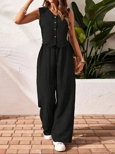 Layla™ - Elegant Sleeveless Two-Piece Set