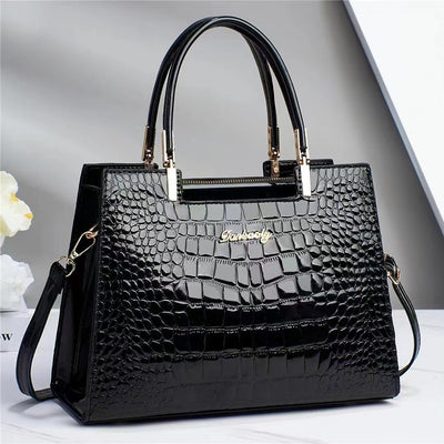 Brooklyn™ Shine | Croc-Embossed Luxury Bag