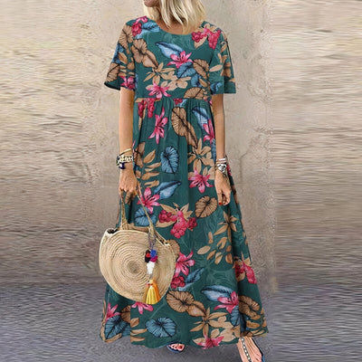Isabella™ - Vibrant Floral Maxi Dress