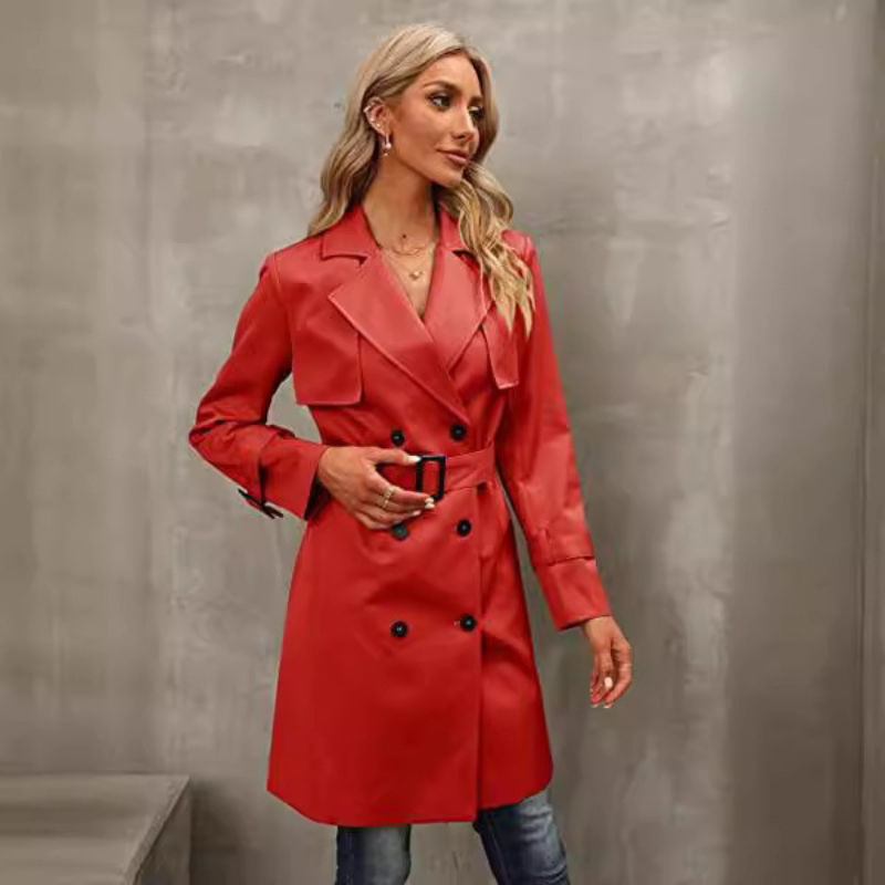 Avery™ - Modern Double-Breasted Windbreaker Coat