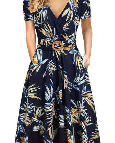 Victoria™ - Elegant Tropical Dress
