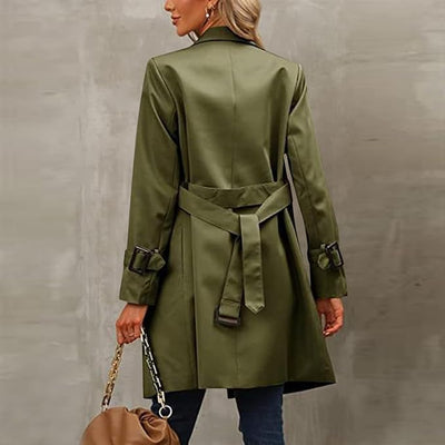 Avery™ - Modern Double-Breasted Windbreaker Coat