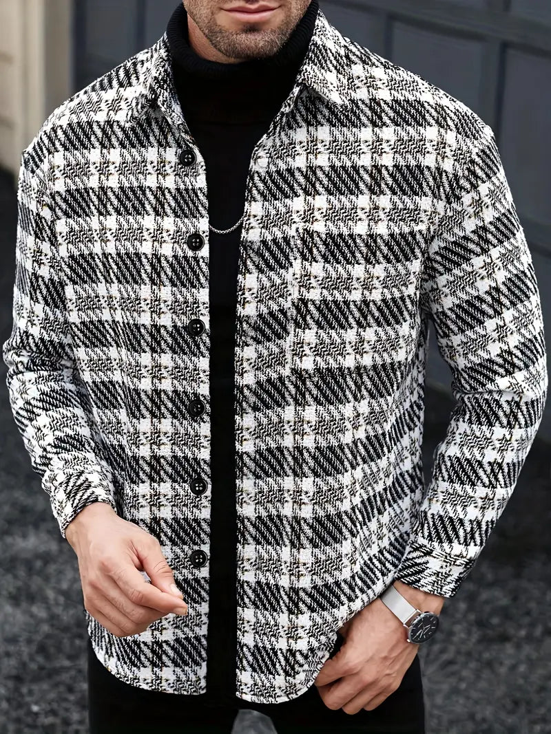 Benjamin™ - Stylish Long Sleeve Plaid Shirt