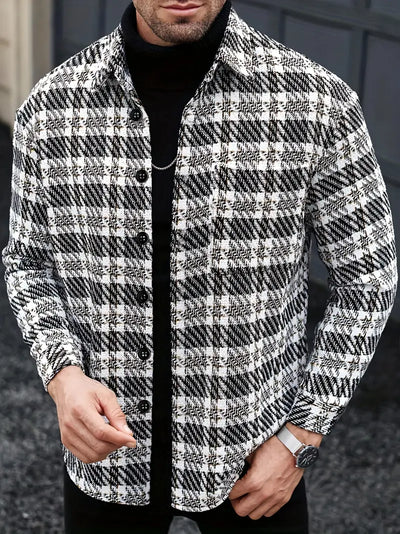 Benjamin™ - Stylish Long Sleeve Plaid Shirt