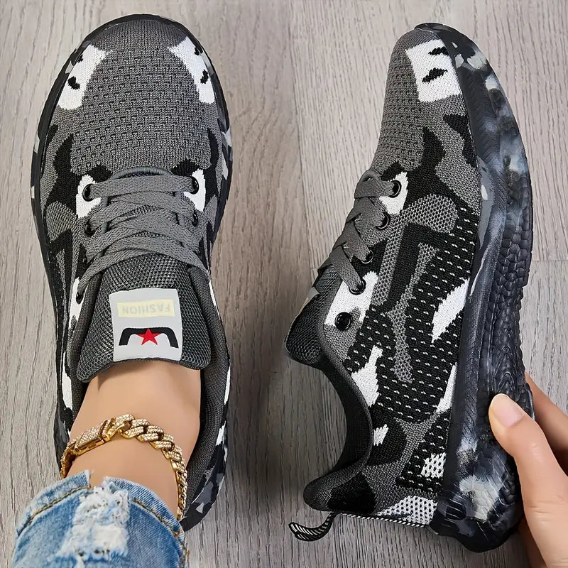 Layla™ - Comfy Wear-Resistant Camo Sneakers