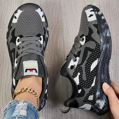 Layla™ - Comfy Wear-Resistant Camo Sneakers