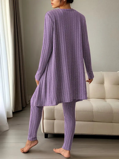 Lina™ - Ribbed Three-Piece Set