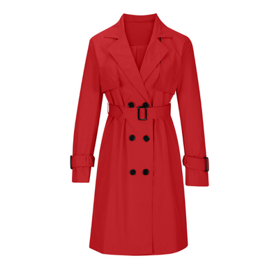 Avery™ - Modern Double-Breasted Windbreaker Coat