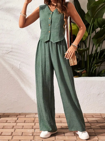 Layla™ - Elegant Sleeveless Two-Piece Set