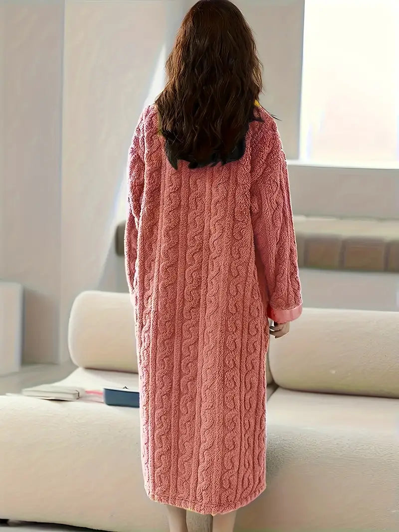 Abigail™ - Jacquard Soft Fleece Winter Dress