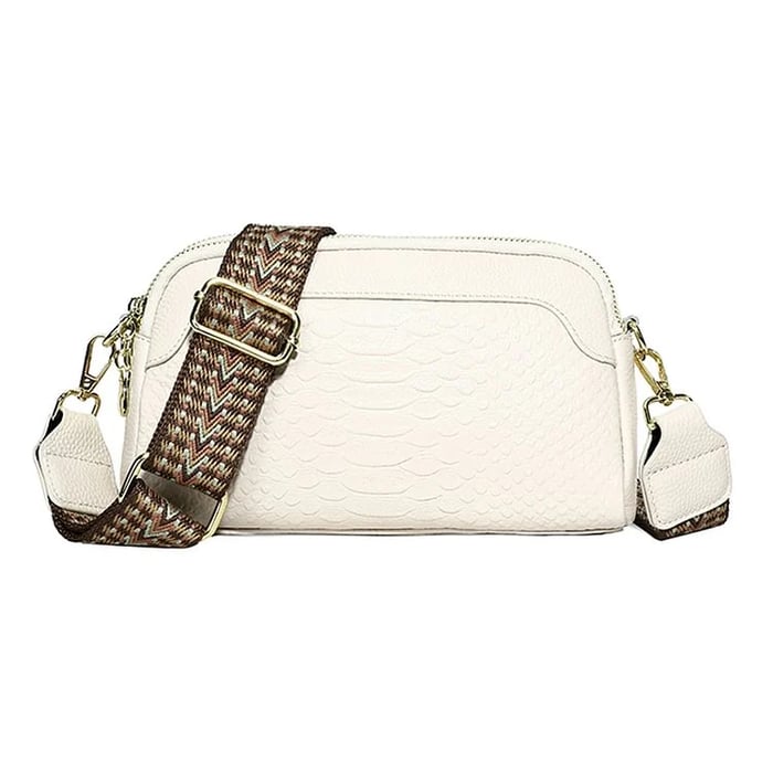 Olivia™ Elegant Allure | Croc-Pattern Mini Crossbody Bag