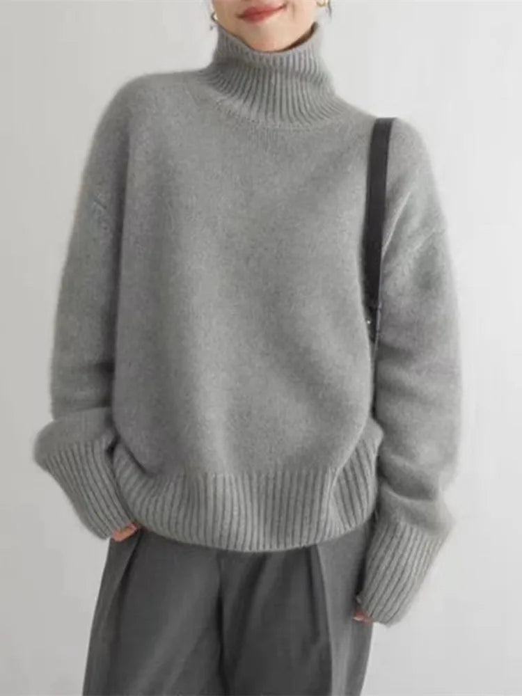 Avery™ - Comfy Soft Turtleneck Sweater