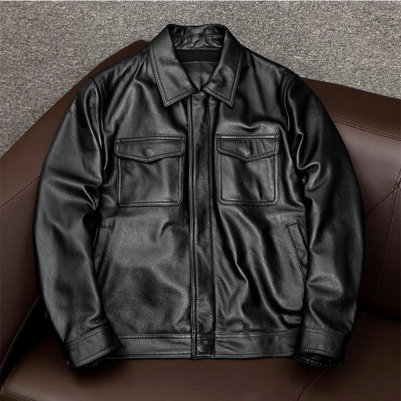 Hunter™ - Vintage Vegan Leather Jacket