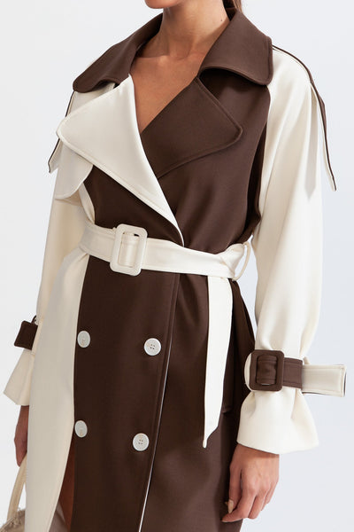 Hannah™ - Stylish Double Breasted Trench Coat