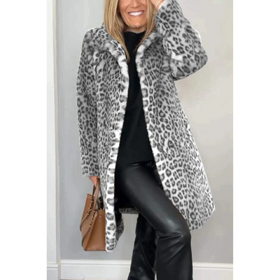 Riley™ - Elegant Stylish Leopard Print Coat