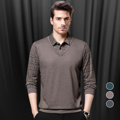 Miles™ - Modern Two Piece Collar Long Sleeve Shirt