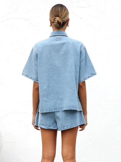 Ellie™ -  Vintage Denim Suit Set
