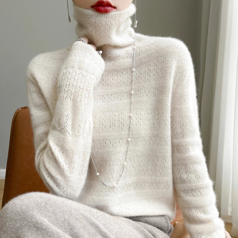 Aria™ - Soft Premium Wool Turtleneck Sweater