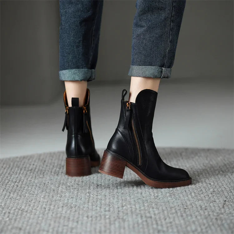 Aubrey™ - Stylish Vegan Leather Boots