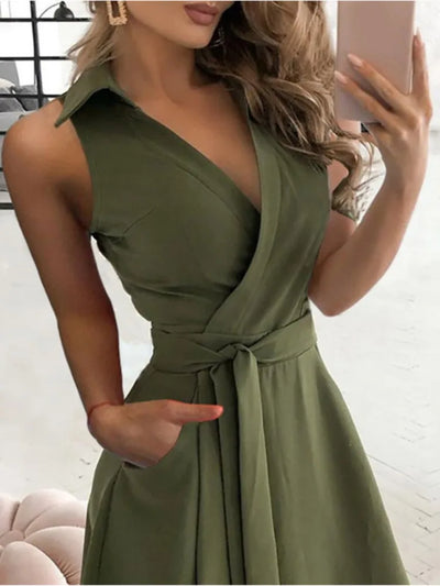 Riley™ - Modern Sleeveless Dress