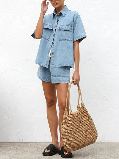Ellie™ -  Vintage Denim Suit Set
