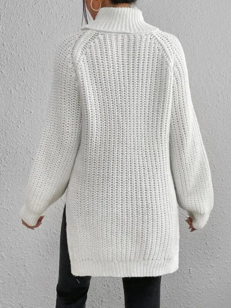 Mia™ - Comfortable Knit Turtleneck Long Sweater