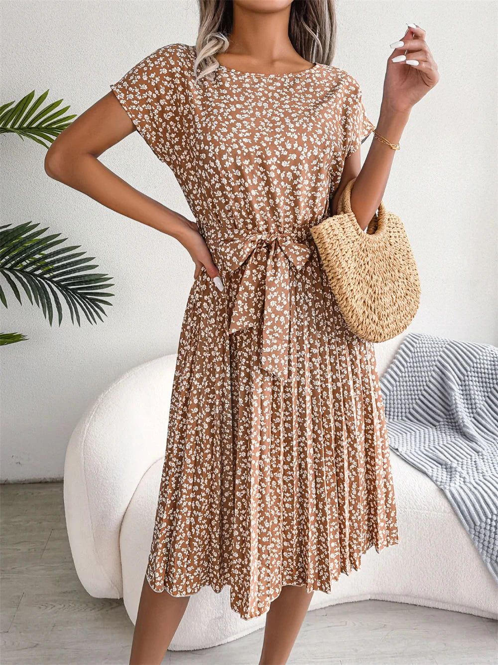 Victoria™ - Chic High Waist Spring Dress
