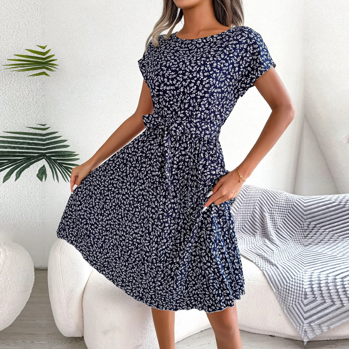Victoria™ - Chic High Waist Spring Dress