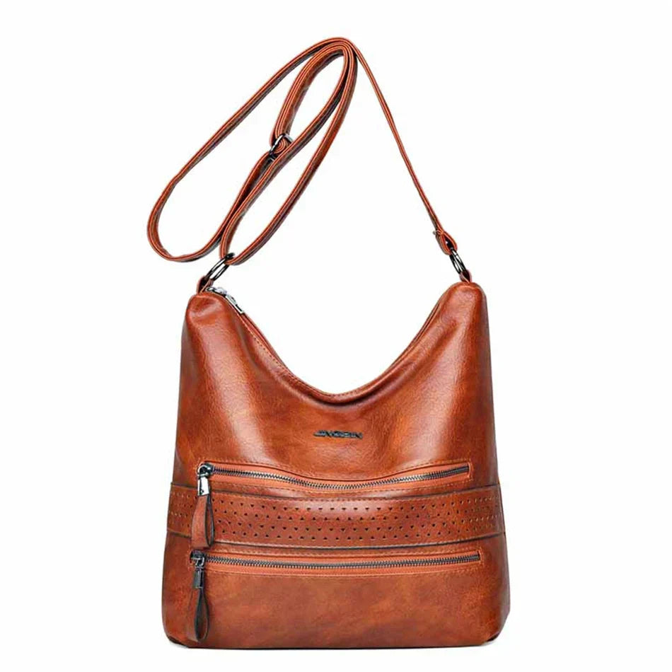 Ellie™ Double Charm | Multi Pocket Shoulder Bag