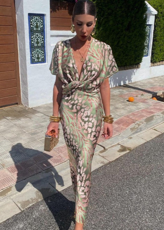 Madison™ - Modern V-Neck Maxi Dress