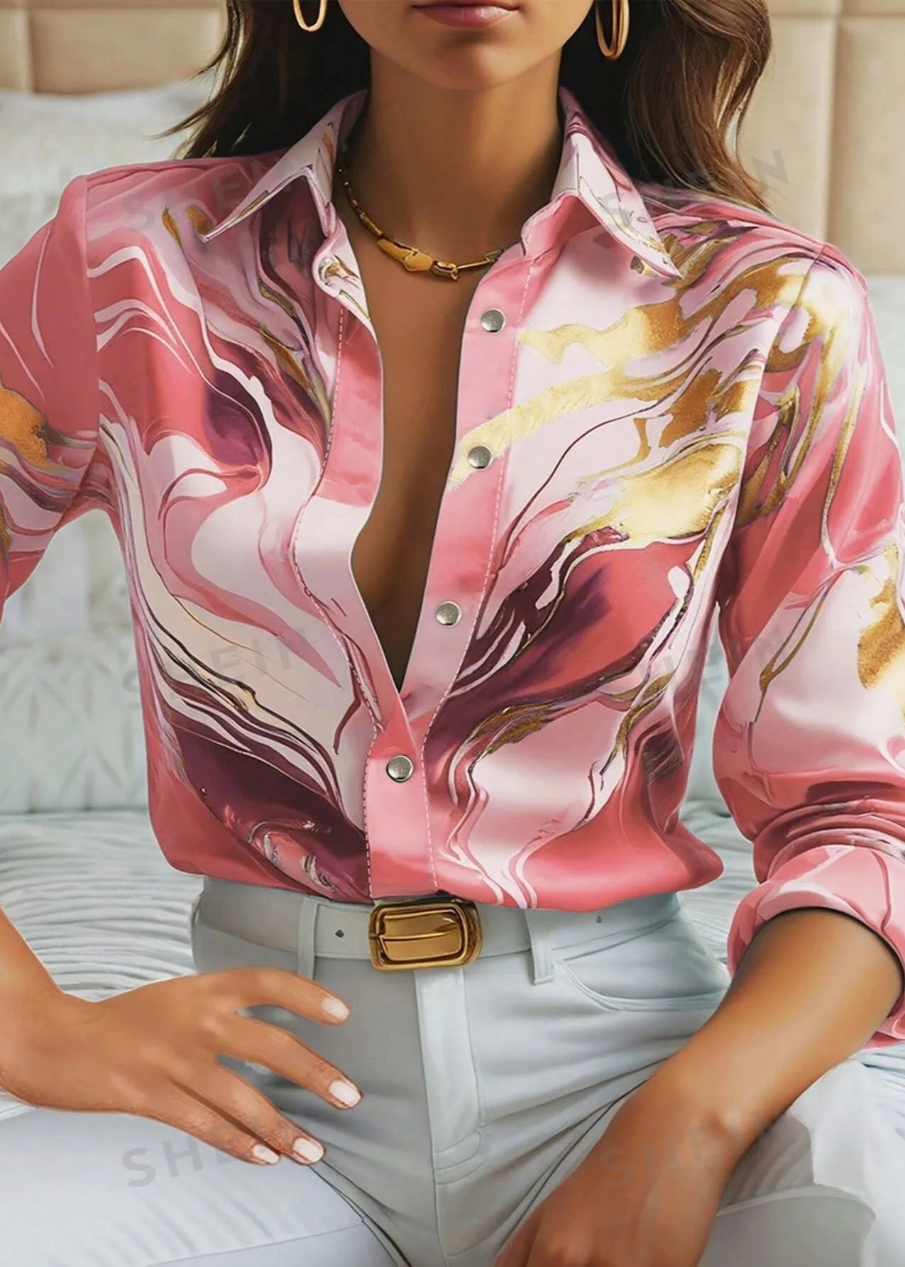 Hannah™ - Stylish Long Sleeve Shirt