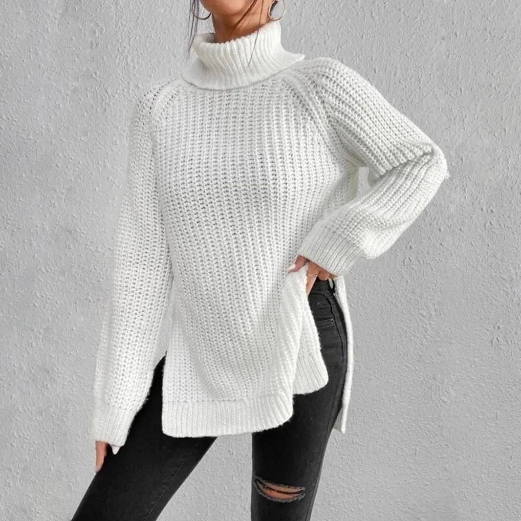 Mia™ - Comfortable Knit Turtleneck Long Sweater