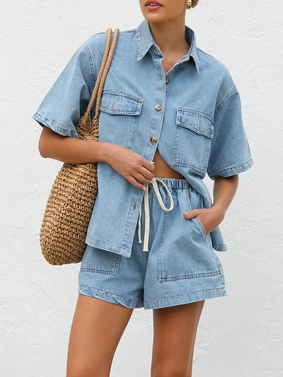 Ellie™ -  Vintage Denim Suit Set