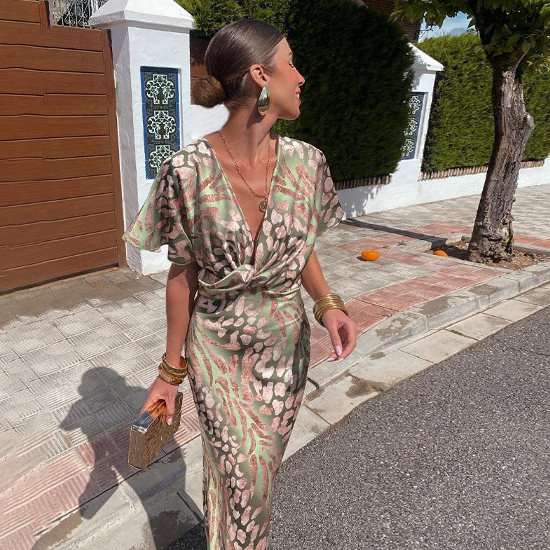 Madison™ - Modern V-Neck Maxi Dress