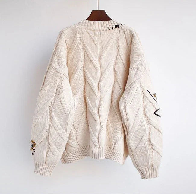 Zoe™ - Embroidered Knitted Cardigan