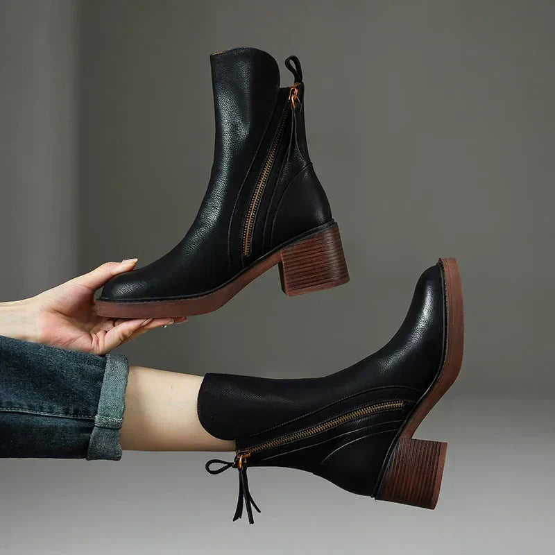 Aubrey™ - Stylish Vegan Leather Boots