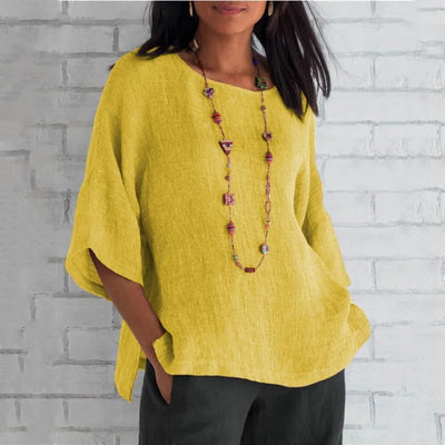 Aria™ - Loose Casual Linen Blouse