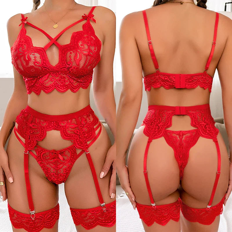 Alyssa™ - 3 Piece French Lingerie Set