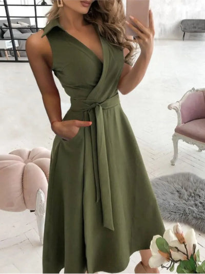 Riley™ - Modern Sleeveless Dress