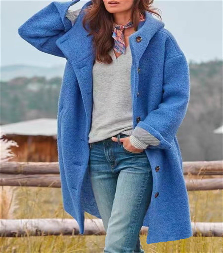 Aria™ - Sophisticated Warm Woolen Long Jacket